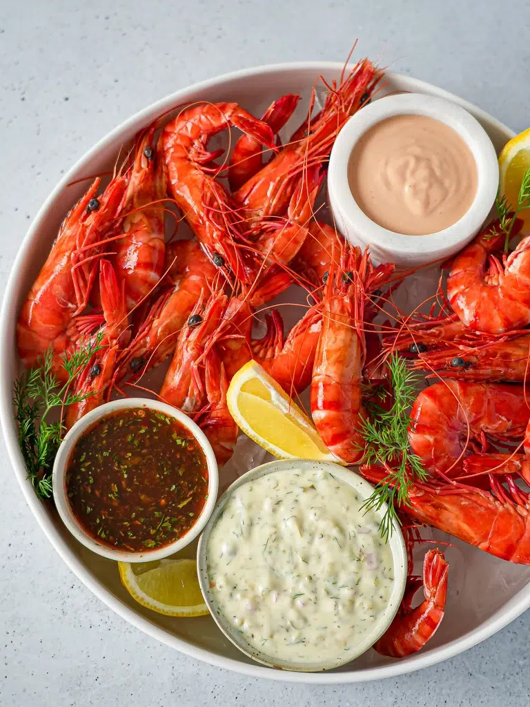 3 Must-have Prawn Sauces in a plate