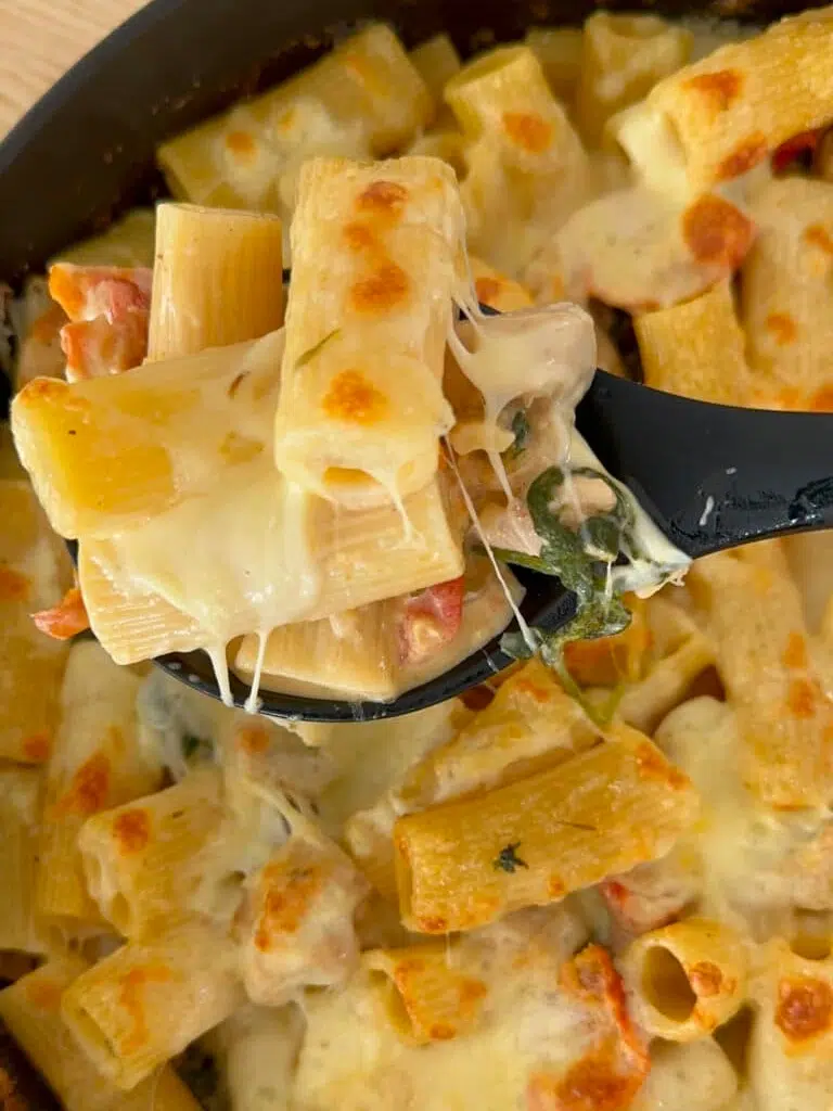 Chicken and Sun dried Tomato Pasta Bake