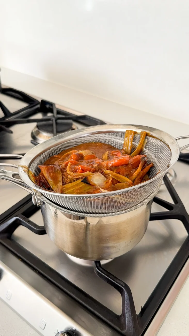Making Gravy for Roast Turkey